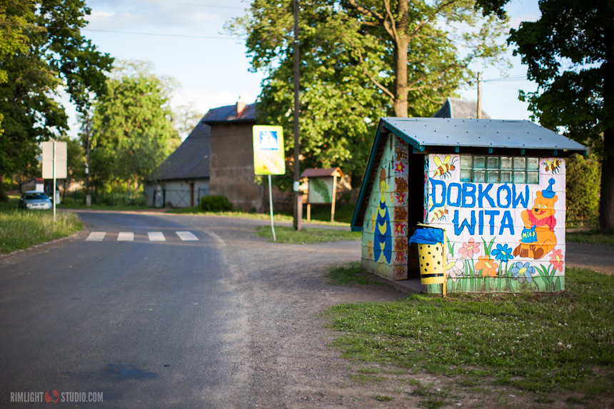Dobków Początek szlaku kapliczek w Dobkowie